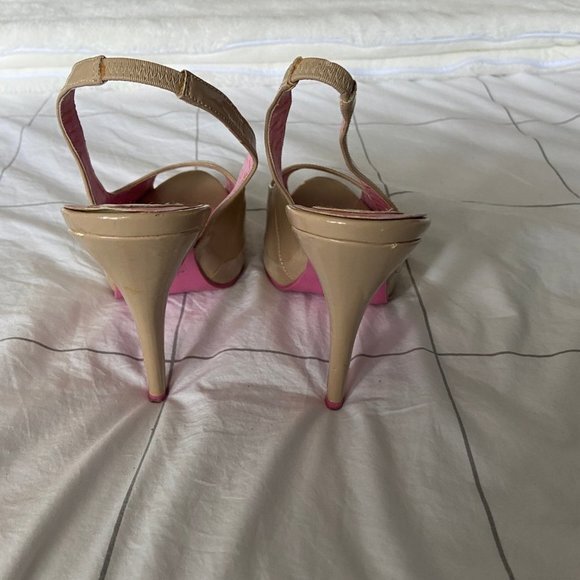 RARE Pink Outsoled 5" Heels in GUC Size 9. Incredible Shoes! - Picture 4 of 15
